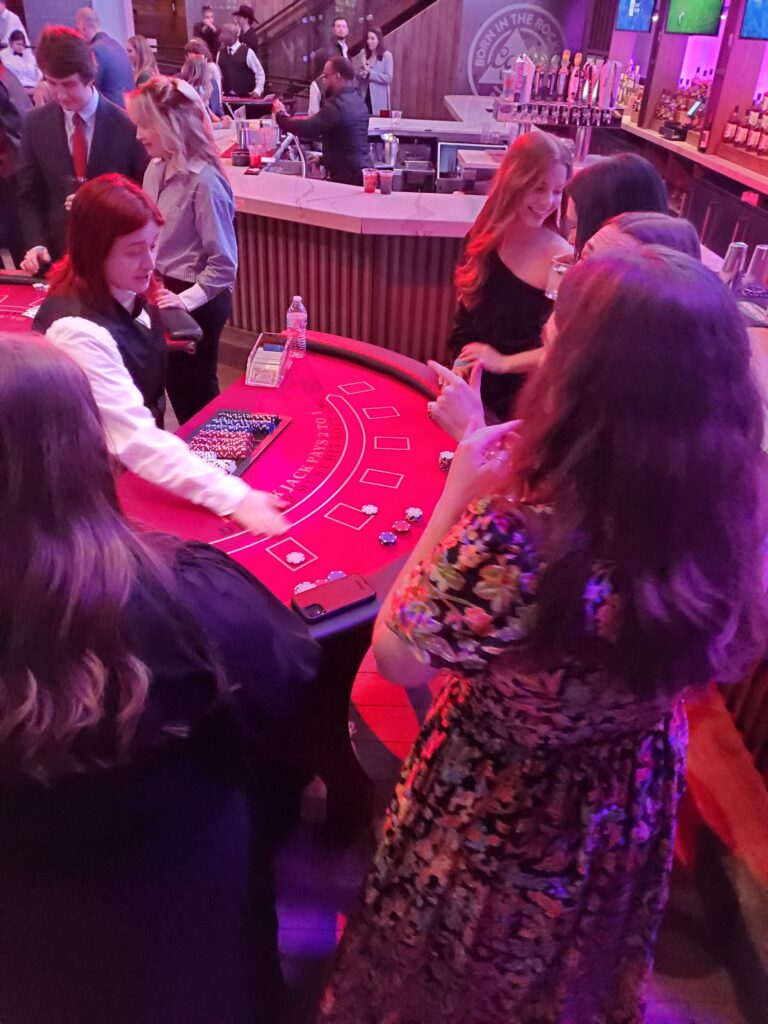 Blackjack table